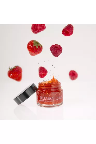 Mohani Wygadzajco-odywczy peeling do ust  - Truskawka 15 ml
