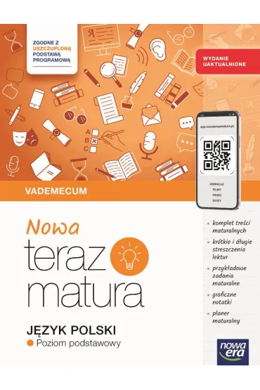 Pakiet Matura 2026: Nowa Teraz matura. J�zyk polski. Vademecum. Zakres podstawowy, J�zyk polski. Egzamin ustny. Repetytorium maturalne, Matematyka. Zbi�r zada� maturalnych. Lata 2010-2025. Poziom podstawowy