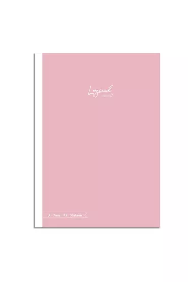 Nakabayashi Notatnik z naklejkami B5 r�owy 7mm, linia