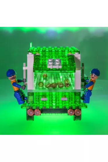 Klocki. Laser Pegs. Recycle Truck