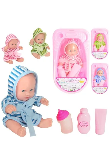 Lalka bobas w wanience z akcesoriami MIX Trifox