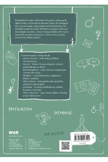 Edukacja zdrowotna. Graficzne karty pracy dla szko�y �redniej - Sylwia  Oszczyk