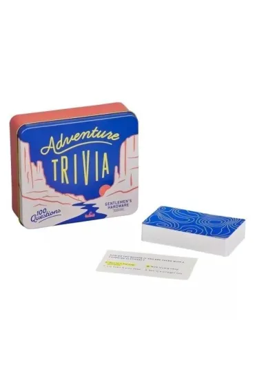 Gra kempingowa Adventure Trivia w puszce Gentlemens Hardware