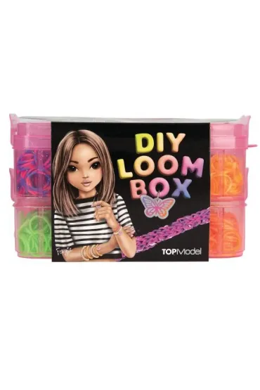 Zestaw gumek do robienia bransoletek Top Model Loom Box 14124A Depesche