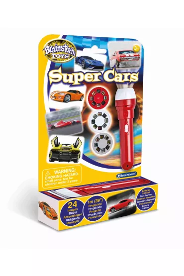 Latarka i projektor Super samochody Brainstorm Toys