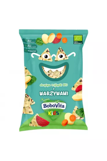 BoboVita Chrupice trjkciki z warzywami po 3. roku ycia 30 g Bio