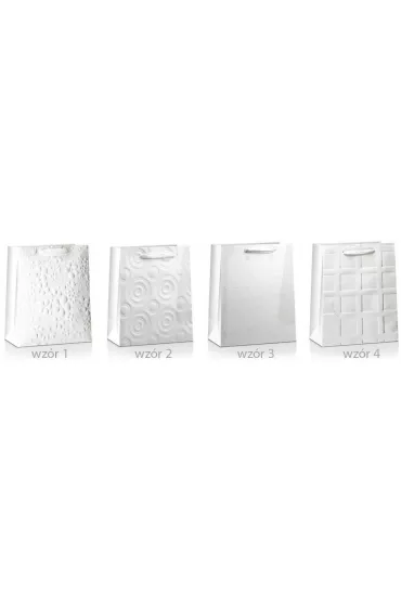 Pan Dragon Torba prezentowa Lux bia�a MIX 32x26x10cm
