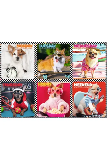 Puzzle 200 el. Weso�e psy Trefl