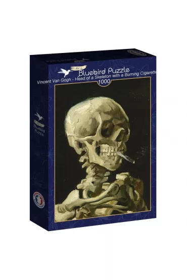 Puzzle 1000 el. Van Gogh, G�owa szkieletu z p�on�cym.. Bluebird Puzzle