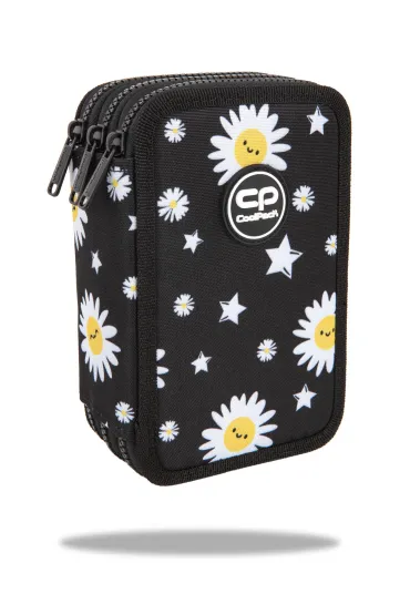 CoolPack Pi�rnik potr�jny z wyposa�eniem Jumper 2 Daisy Black