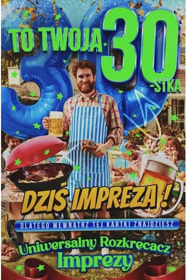 Yeku Karnet Urodziny 30 m�skie