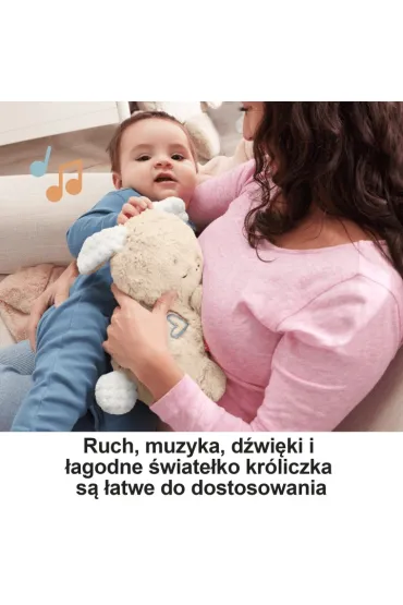Fisher-Price. Przytulanka �pi�cy Kr�liczek d�wi�k Mattel
