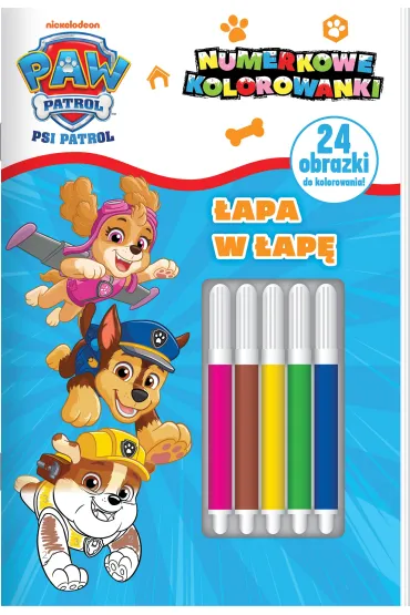 �apa w �ap�. Psi Patrol. Numerkowe kolorowanki