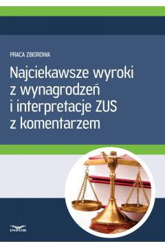 eBook Najciekawsze wyroki z wynagrodze i interpretacje ZUS z komentarzem pdf