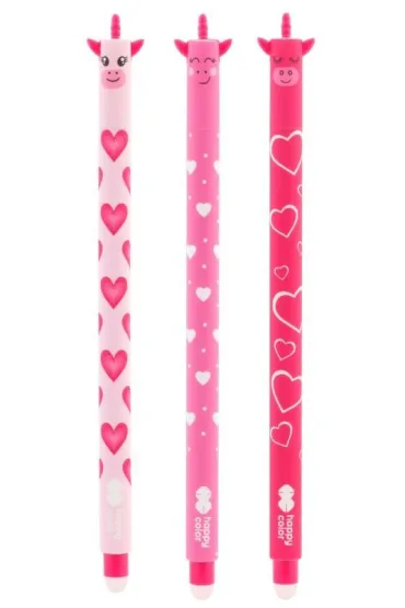 D�ugopis wymazywalny Happy Color Uszaki niebieski - Pink Unicorn 0.5mm