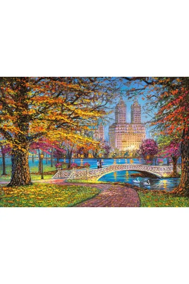 Puzzle 1500 el. Jesienny spacer Central Park Castorland