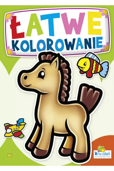 �atwe kolorowanie. Konik