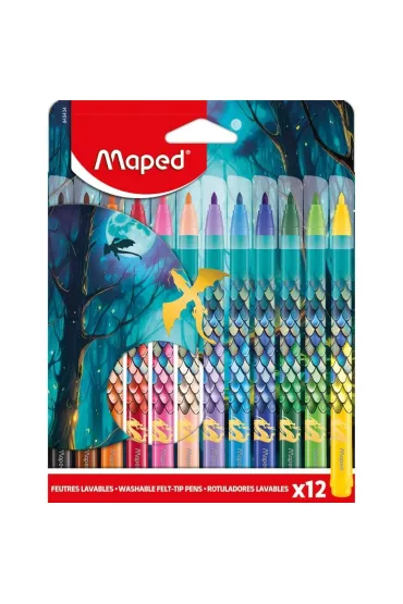 Flamastry Dragon MAPED 12 szt.