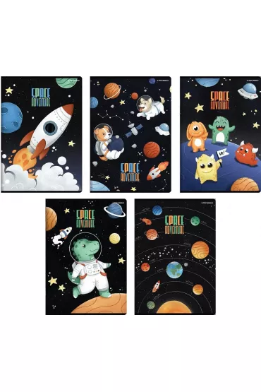 Top-2000 Zeszyt A5 Space linia 32 kartki 10 szt.