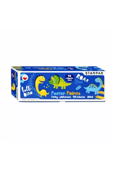 Starpak Farby plakatowe Dino 493206 12 x 20 ml