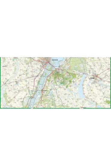Okolice Szczecina mapa turystyczna 1:75 000 laminat 2024