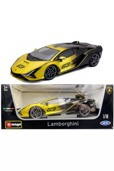 Lamborghini Sian FKP 37 yellow fade 1:18 BBURAGO