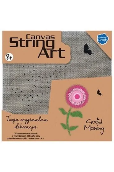 Obrazek String Art. Kwiatek * Stnux