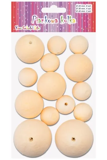Aliga Kulki piankowe MW-1000 mix rozmiar�w 14 szt.