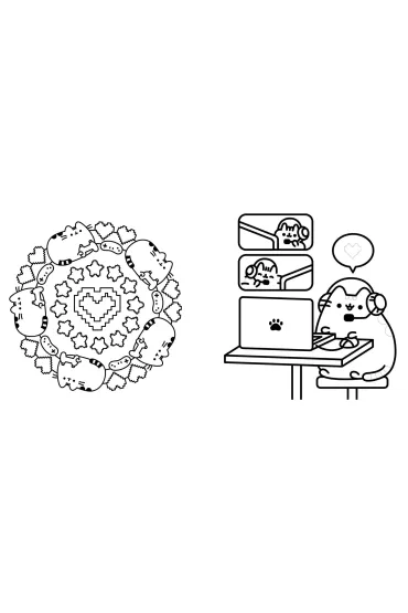 Pusheen. S�odka kolorowanka. Koloruj i zgaduj z kotk� Pusheen - Claire  Belton