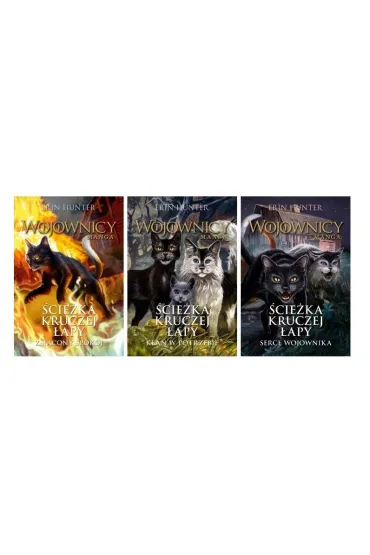 Pakiet �cie�ka Kruczej �apy. Cz�� 1-3. Wojownicy. Manga. Tomy 8-10: Zm�cony spok�j, Klan w potrzebie, Serce wojownika - Erin Hunter