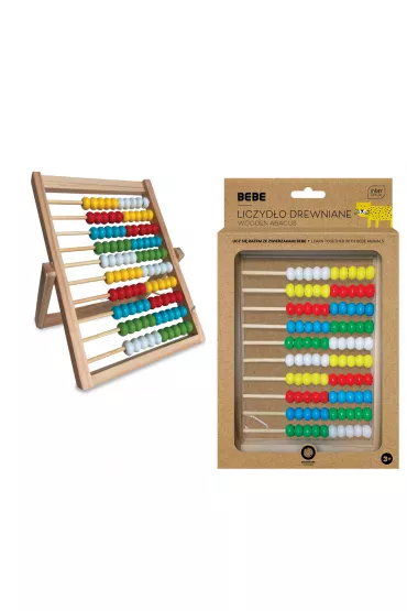 Liczydo drewniane z podstawk BB KIDS Interdruk