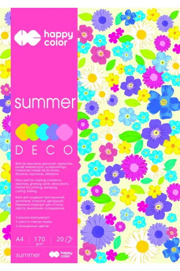 Happy Color Blok Deco Summer 170g 20 kartek