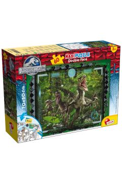 Puzzle dwustronne maxi 60 el. Jurassic World 48656 Lisciani