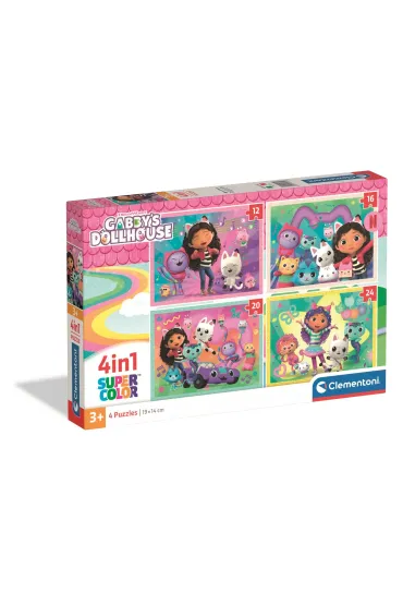 Puzzle 4w1 Gabbys CLEMENTONI 21752