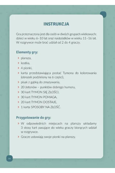 Tymon i z�o�� Edukacyjno-terapeutyczna gra planszowa seria o Tymonie - Magdalena  Gut-Or�owska