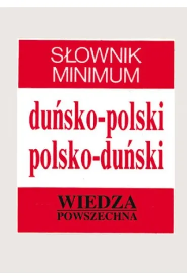 S�ownik minimum du�sko-polski, polsko-du�ski - El�bieta Frank-Oborzy�ska
