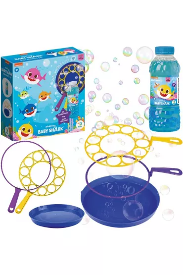 Mega zestaw do tworzenia baniek mydlanych Du�e r�d�ki Baby Shark 450 ml Maksik
