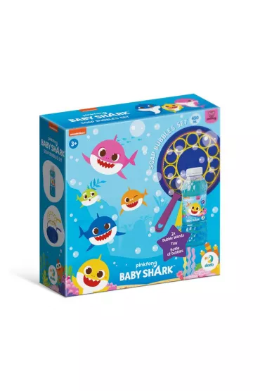 Mega zestaw do tworzenia baniek mydlanych Du�e r�d�ki Baby Shark 450 ml Maksik