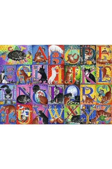 Puzzle 500 el. Koci alfabet Trefl