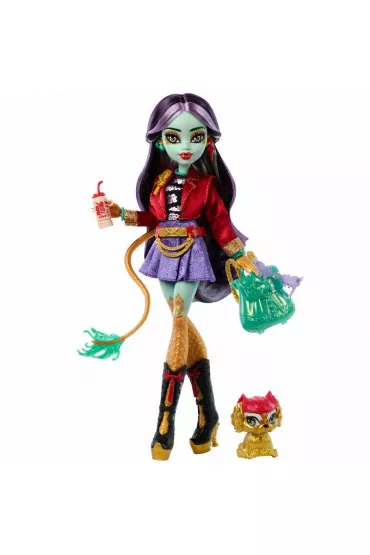 Monster High Lalka Jinafire Long + zwierzątko Mattel
