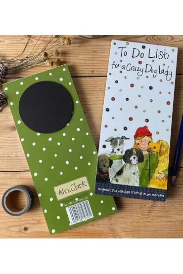 Alex Clark Lista zakup�w z magnesem MNP28 Crazy Dog Lady Psia