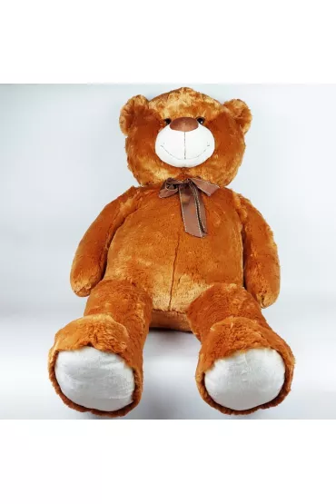 Mi� pluszowy z kokard� 100cm br�zowy Madej