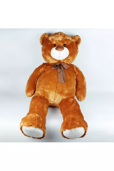 Mi� pluszowy z kokard� 100cm br�zowy Madej