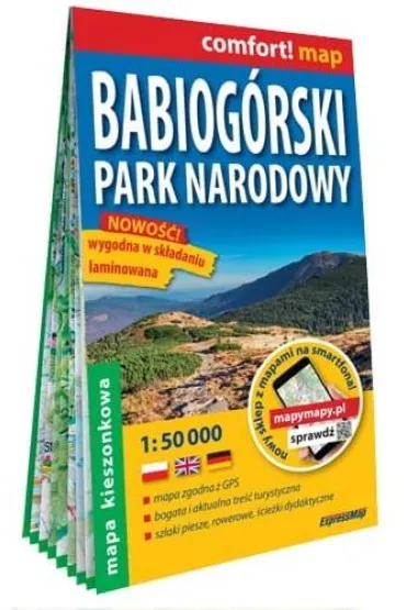 Babiog�rski Park Narodowy mapa turystyczna 1:50 000 laminat midi 2023