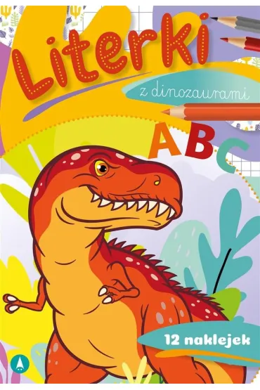 Ksi��ka edu. B5 Literki z dinozaurami  Naklejki SKRZAT 072167 SK