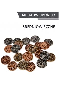 Drawlab Entertainment Metalowe monety. redniowieczne (zestaw 24 monet)
