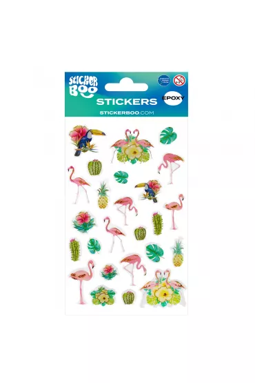 Sticker Boo Naklejki Flamingi