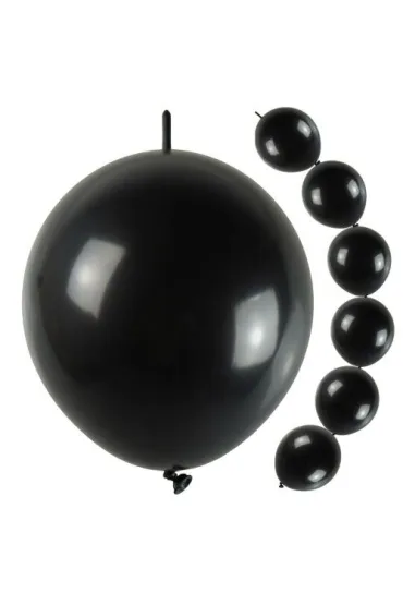 Balony czarne z ��cznikiem du�e 10 szt.