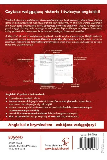 Angielski. Krymina� z �wiczeniami A Way Out of Hell. Ucieczka z piek�a. Poziom B1-B2 - Timothy  Hart