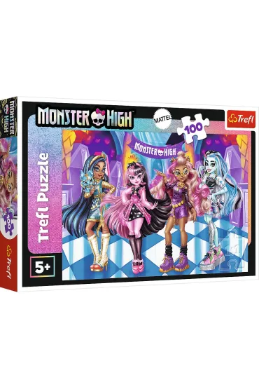 Puzzle 100 el. Straszni przyjaciele Monster High Trefl